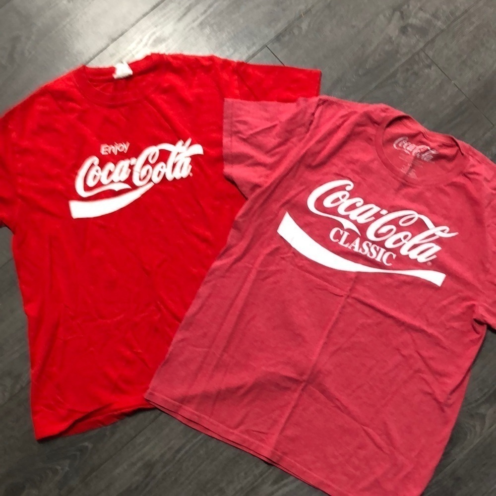 Cola Cola two t shirts size medium
